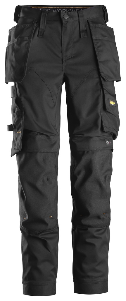 AllroundWork, Pantalon avec poches holster en tissu extensible pour femme
