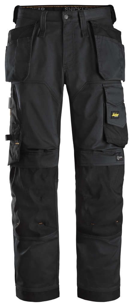 AllroundWork, Pantalon en tissu extensible avec poches holster et coupe large