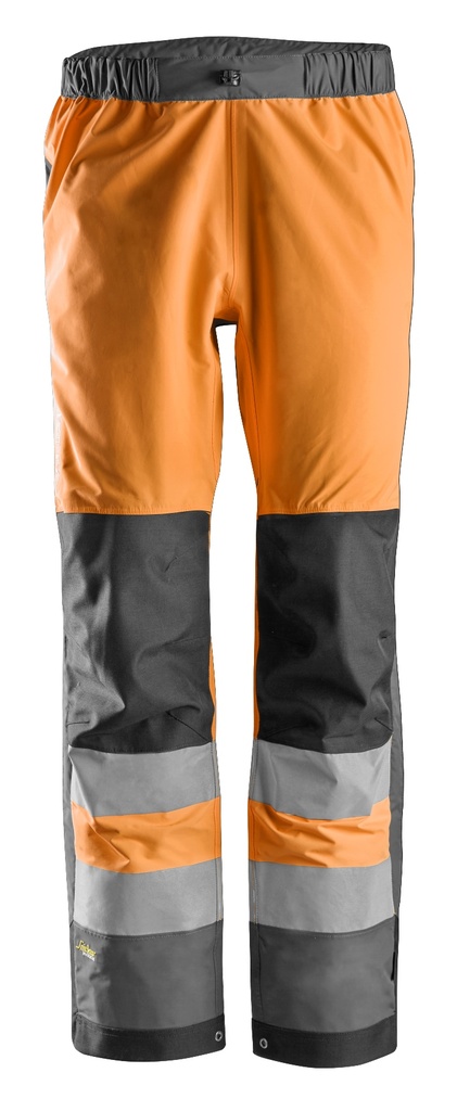 AllroundWork, Pantalon Shell imperméable à haute visibilité, Classe 2