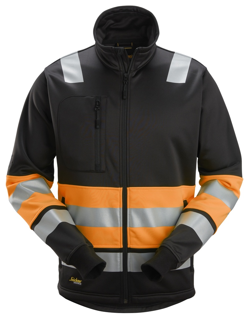 Snickers 8034- Veste haute visibilité avec fermeture à glissière pleine longueur-  Classe 1