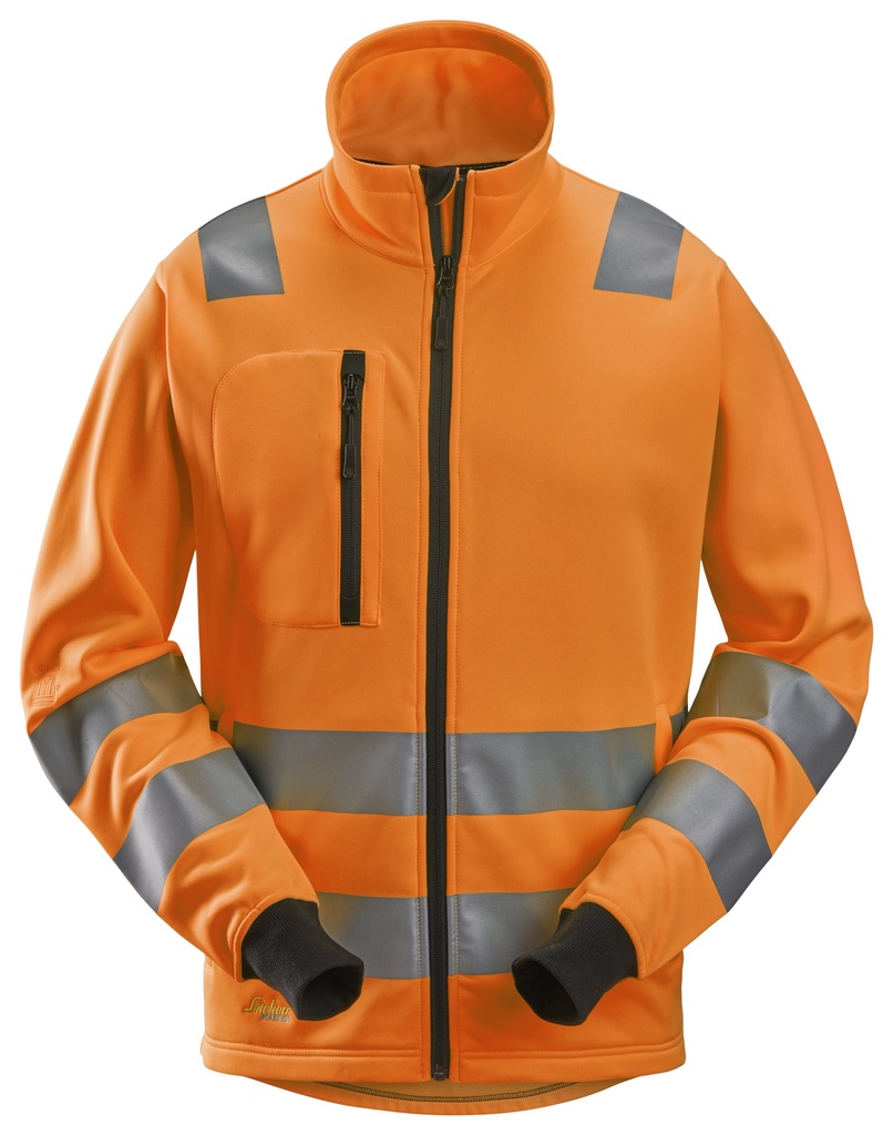AllroundWork, Veste entièrement zippée, haute visibilité, Classe 2/3