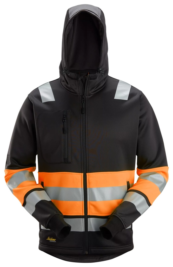 [80380455003] Snickers 8038- HV CL 1 FULL ZIP HOODIE (0455, XS)