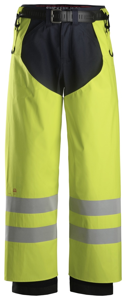ProtecWork, Chaps de pluie en PU, haute visibilité, Classe 2