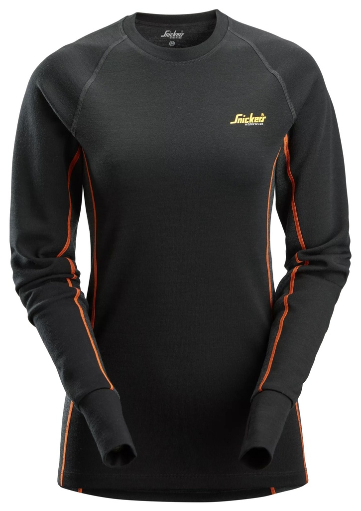 [94700498003] Snickers 9470- Haut pour femme Stay Warm en laine mérinos pour couche de base (XS)