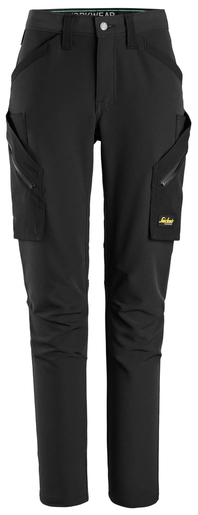 Snickers FlexiWork-  Pantalon extensible pour femme sans poches pour genouillères