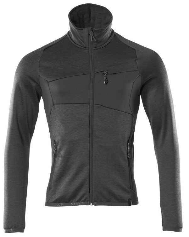 18103-Pull polaire zippé Mascot (XS, 09 Noir)