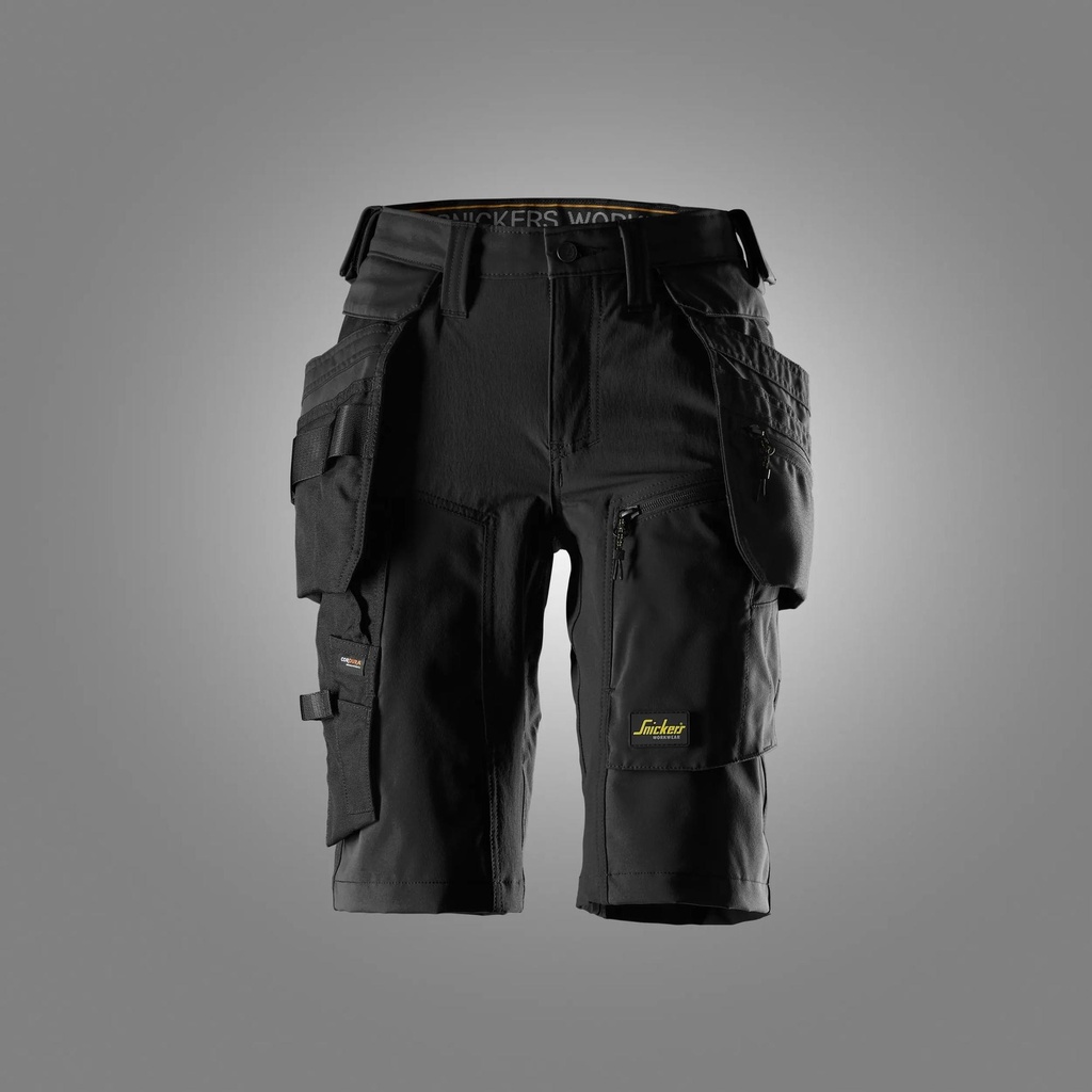 [6117] Snickers 6117 – AllroundWork, Short pour femme en tissu extensible avec poches holster détachables