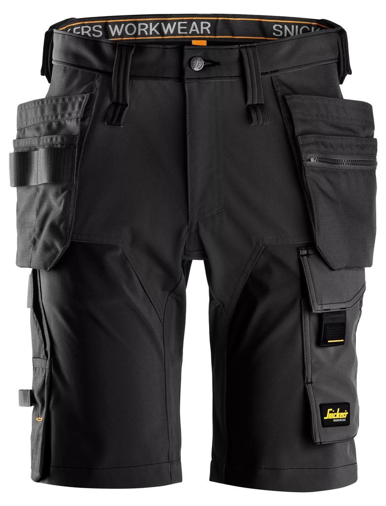 Snickers 6175 – AllroundWork, Short en tissu extensible dans 4 directions avec poches holster