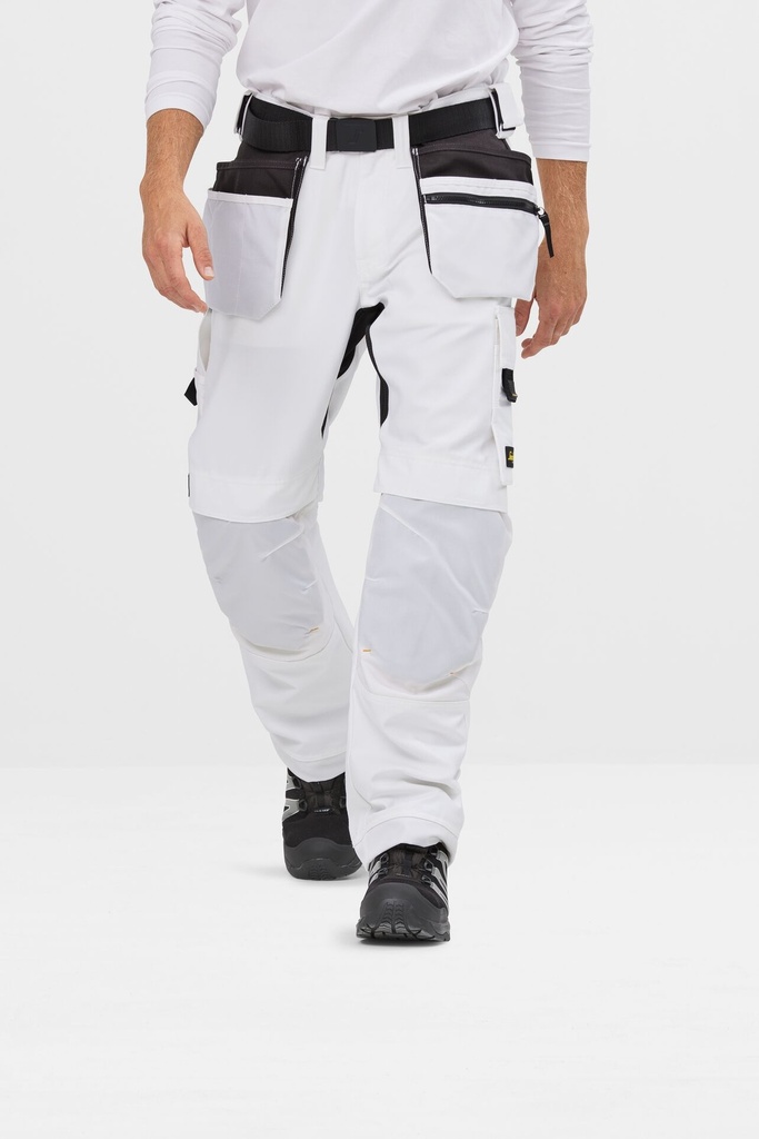 Snickers 6224 – AllroundWork, Pantalon de travail en tissu extensible, Canvas+