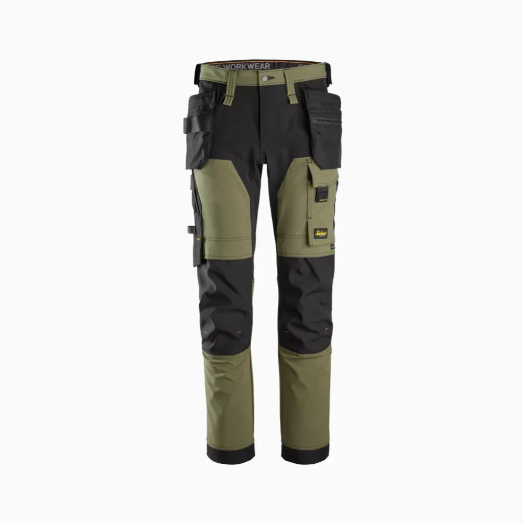 Snickers 6275 – AllroundWork, Pantalon en tissu extensible dans 4 directions avec poches holster (0404)