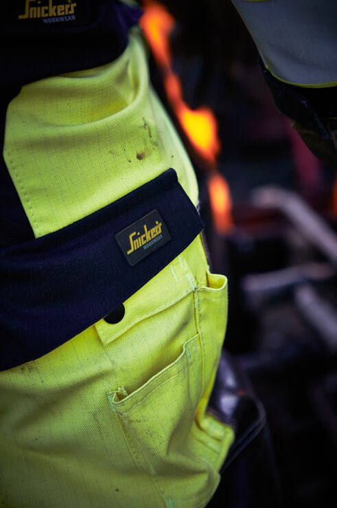 Snickers 6361 – ProtecWork, Pantalon de travail, coupe régulière, haute visibilité, Classe 2