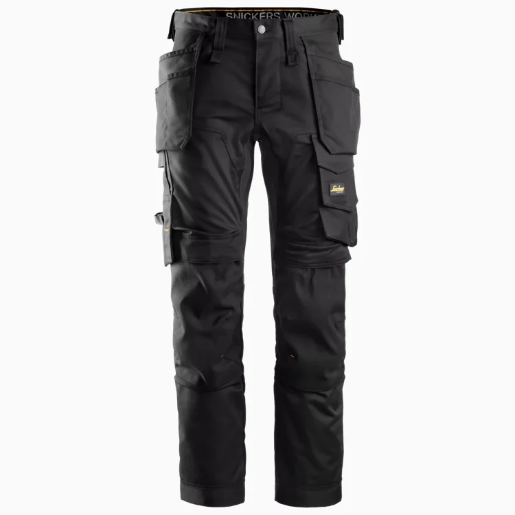 Snickers 6241 – AllroundWork, Pantalon en tissu extensible avec poches holster (0404, Standard, 44)