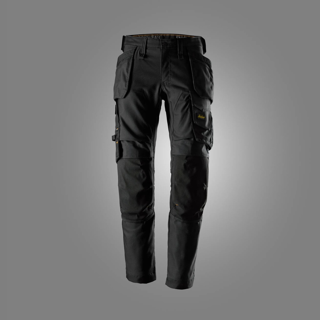[62440404044] Snickers 6244- Pantalon de travail canvas + stretch avec poches holster (0404, 44)
