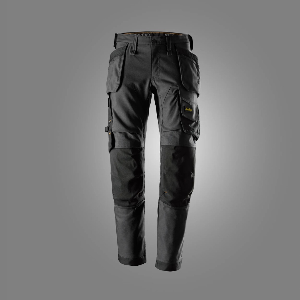 Snickers 6244- Pantalon de travail canvas + stretch avec poches holster