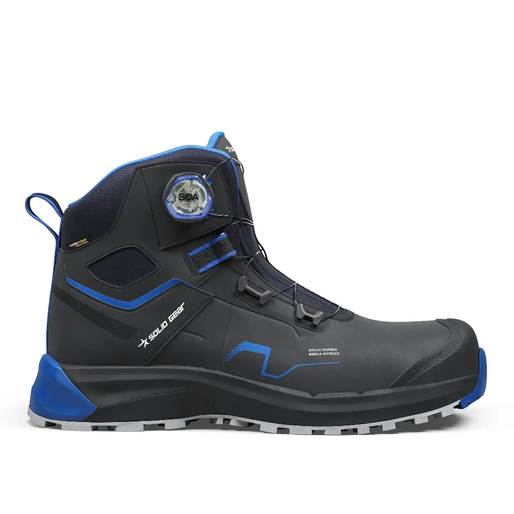 Solid Gear Sonar Mid Blue - Chaussure de sécurité S3S, SR, HRO, FO