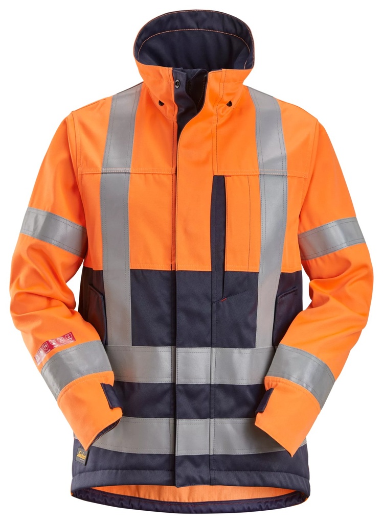 [15625595003] Snickers 1562 – ProtecWork, Veste, haute visibilité orange, Classe 3/2 (XS)