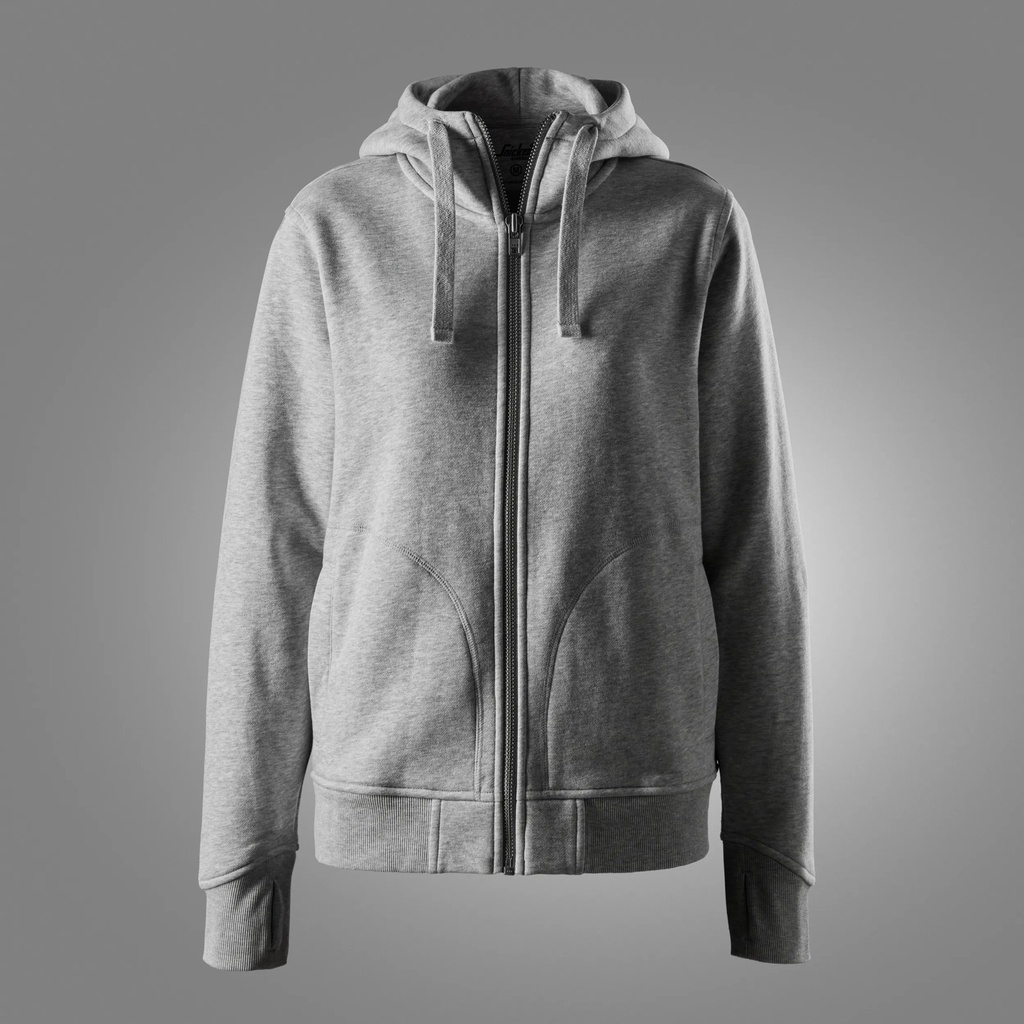 Snickers 2047 – Sweatshirt épais pour femme à capuche avec fermeture éclair intégrale