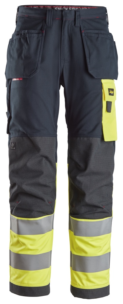 [62769566044] Snickers 6276 – ProtecWork, Pantalon de travail avec poches holster, haute visibilité, Classe 1 (44)