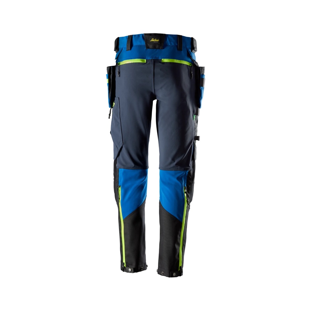 Snickers 6940 – FlexiWork, Pantalon en tissu extensible softshell avec poches holster amovibles