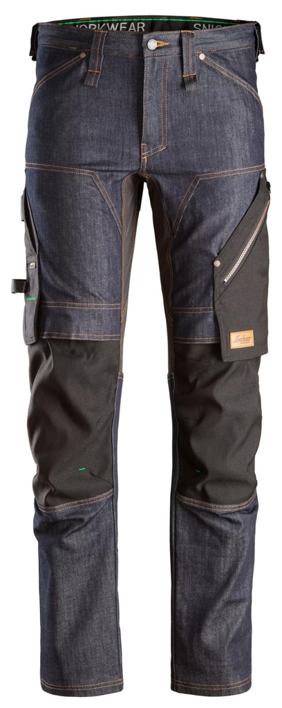 Snickers 6956 – FlexiWork, Pantalon de travail en denim (44)