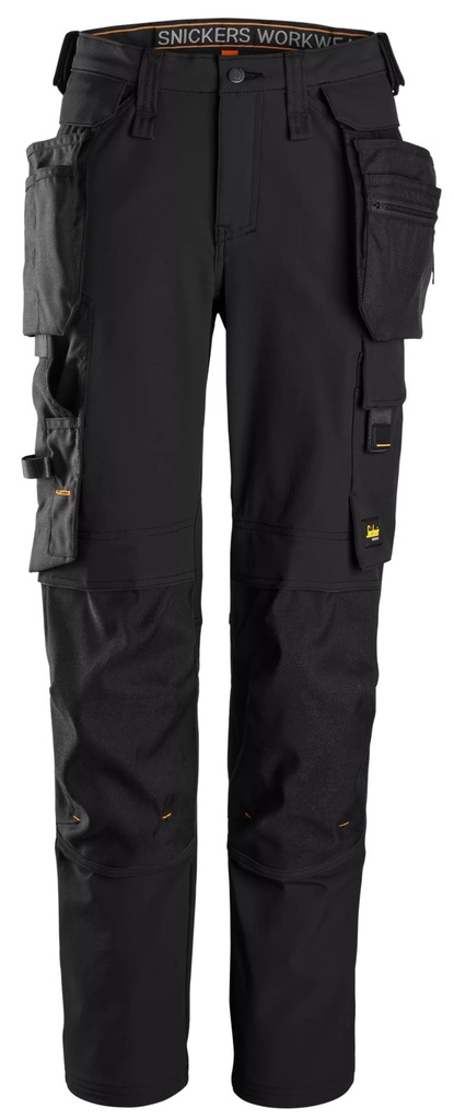 [67710404034] Snickers 6771 – AllroundWork, Pantalon en tissu entièrement extensible pour femme avec poches holster détachables (34)