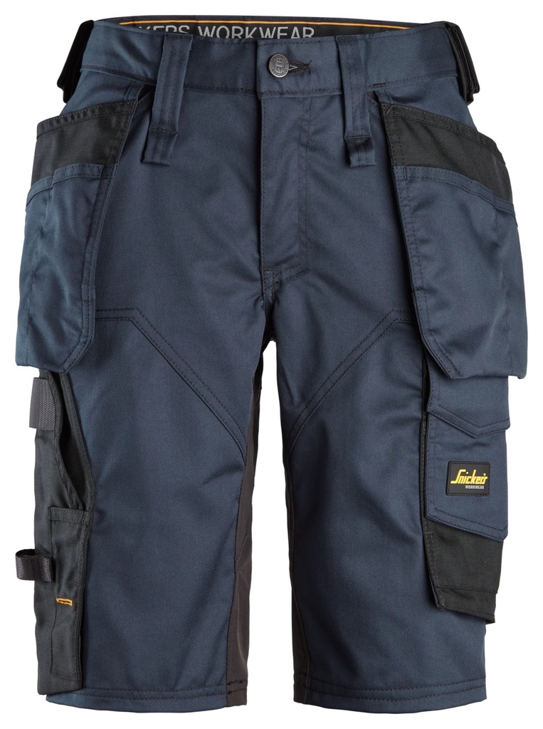 Snickers 6147 – AllroundWork, Short extensible pour femme avec poches holster