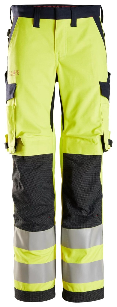 [67606695034] Snickers 6760 – ProtecWork, Pantalon de travail pour femme, haute visibilité, Classe 2 (34)