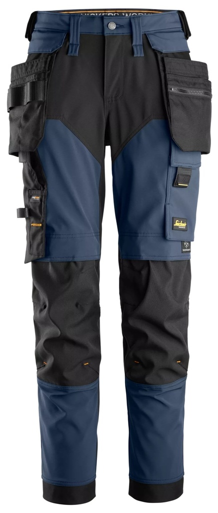 Snickers 6775 – AllroundWork, Pantalon pour femme en tissu extensible dans 4 directions, avec poches holster détachables