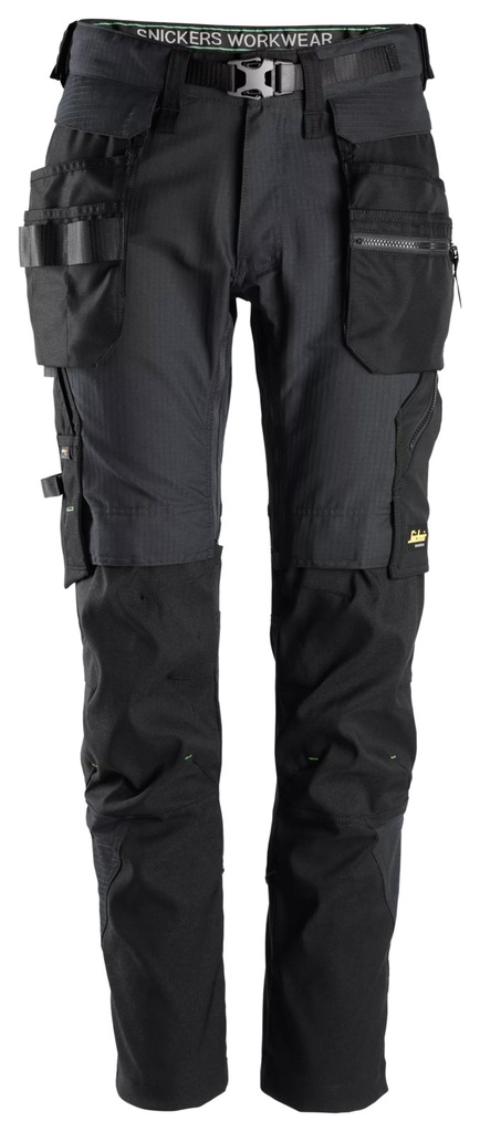 Snickers 6972 – FlexiWork, Pantalon de travail avec poches holster détachables