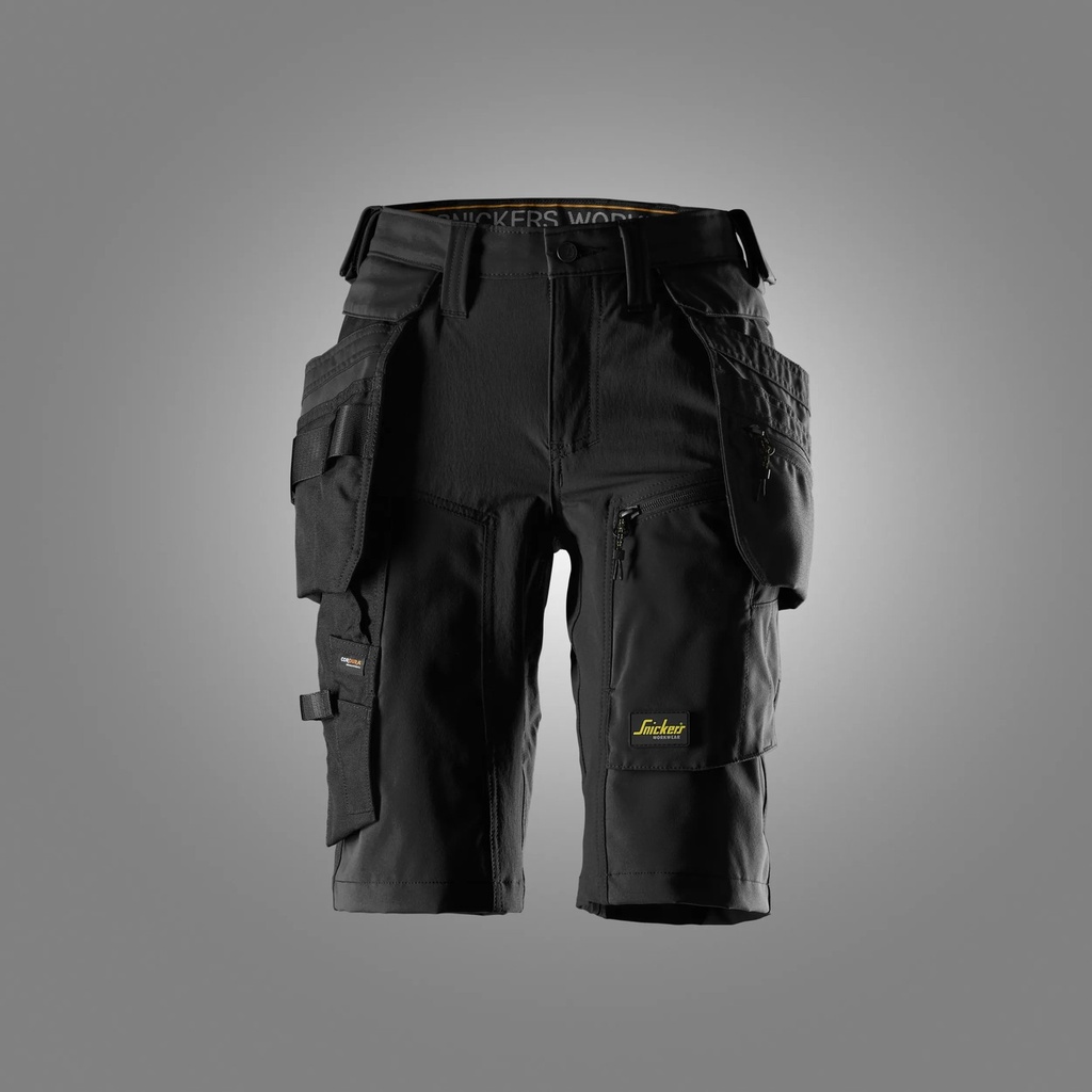[61170404034] Snickers 6117 – AllroundWork, Short pour femme en tissu extensible avec poches holster détachables (0404, 34)