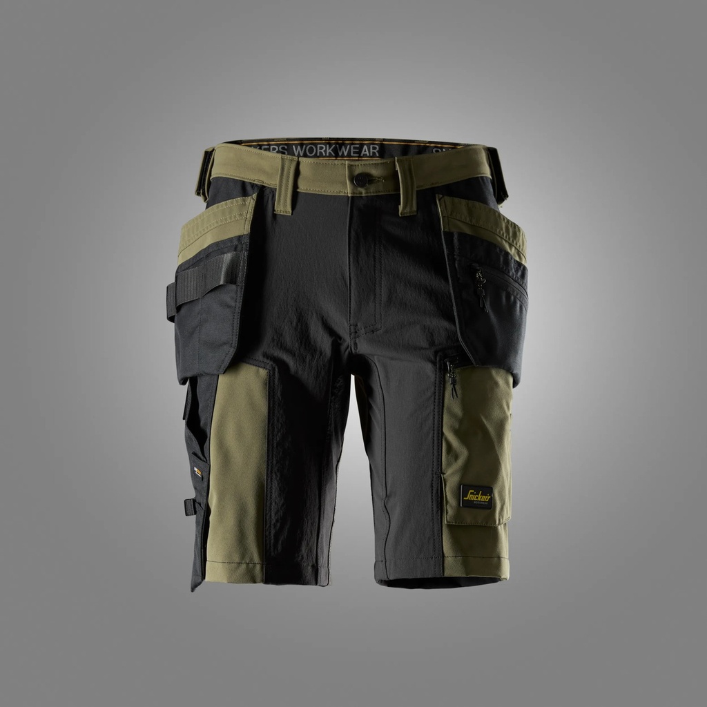 Snickers 6118 – AllroundWork, Short en tissu extensible avec poches holster