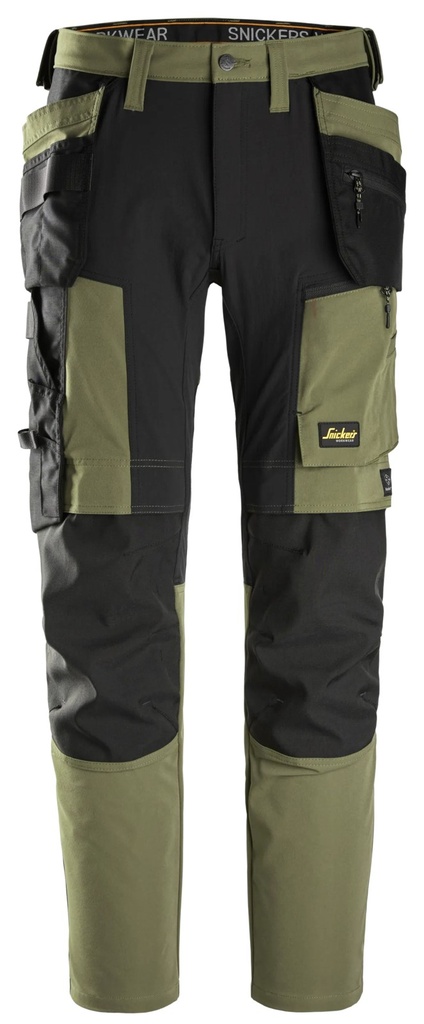 Snickers 6218 – AllroundWork, Pantalon en tissu extensible avec poches holster