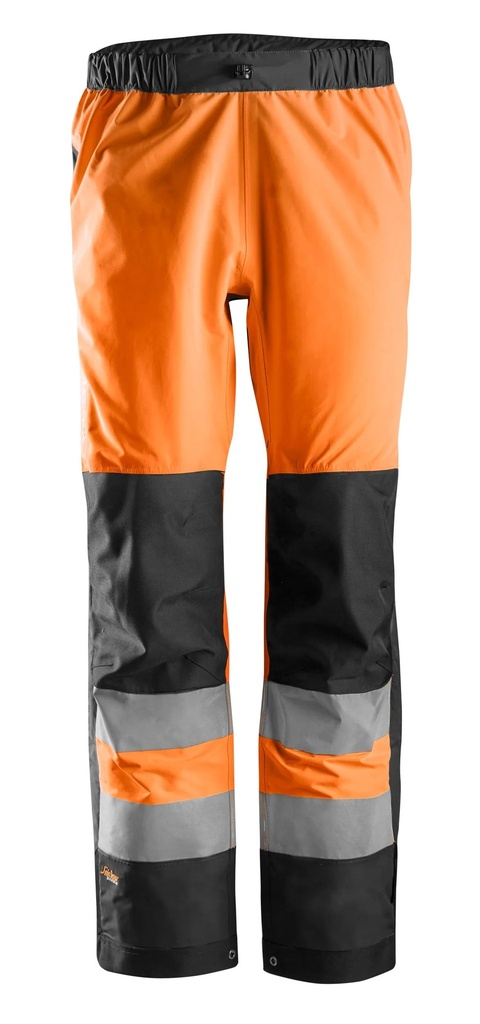 [65305504003] Snickers 6530 – AllroundWork, Pantalon Shell imperméable, haute visibilité, Classe 2 (5504, XS, XS)