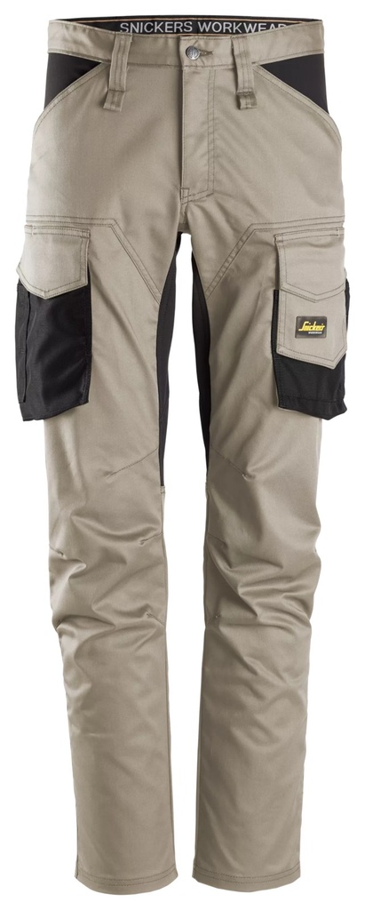 Snickers 6803 – AllroundWork, Pantalon sans poches pour genouillères