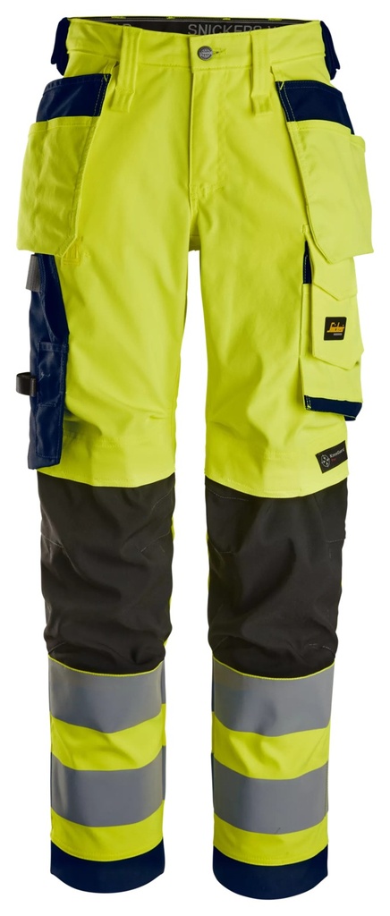 Snickers 6743 – Pantalon tissu extensible pour femme avec poches holster. HV cl 2