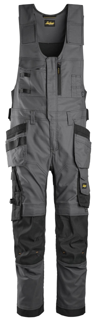 Snickers 6014 – AllroundWork, salopette toile extensible poches fourre-tout