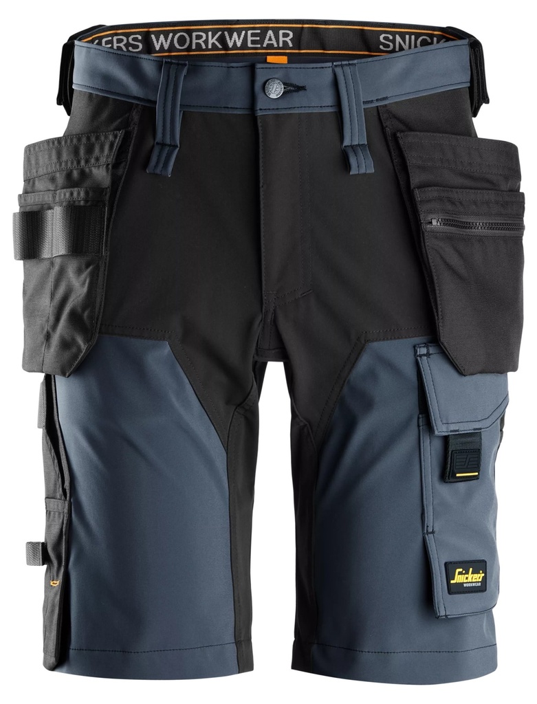 Snickers 6175 – AllroundWork, Short en tissu extensible dans 4 directions avec poches holster