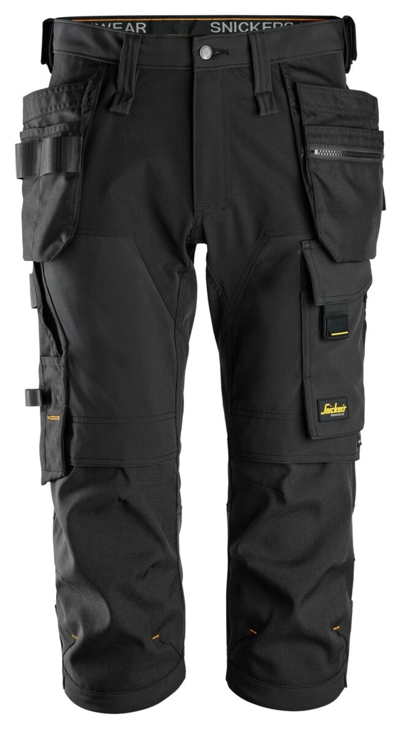 Snickers 6178 – AllroundWork, Pantacourt en tissu extensible dans 4 directions avec poches holster