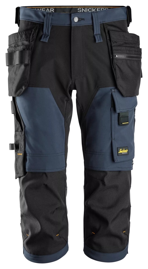 Snickers 6178 – AllroundWork, Pantacourt en tissu extensible dans 4 directions avec poches holster