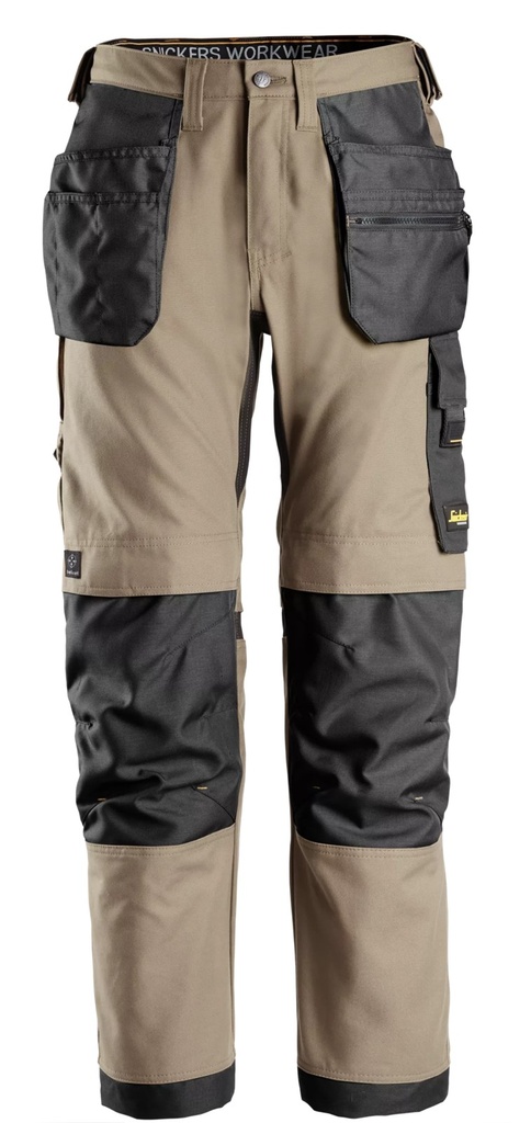 Snickers 6224 – AllroundWork, Pantalon de travail en tissu extensible, Canvas+