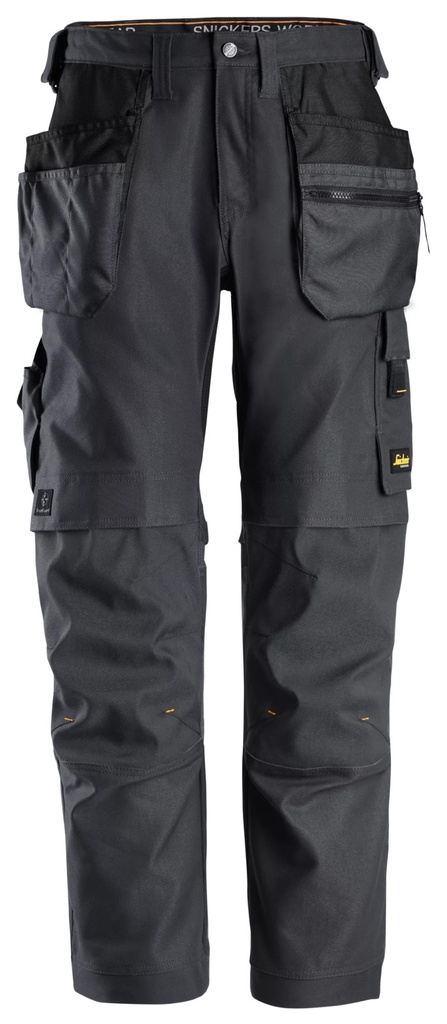 Snickers 6224 – AllroundWork, Pantalon de travail en tissu extensible, Canvas+