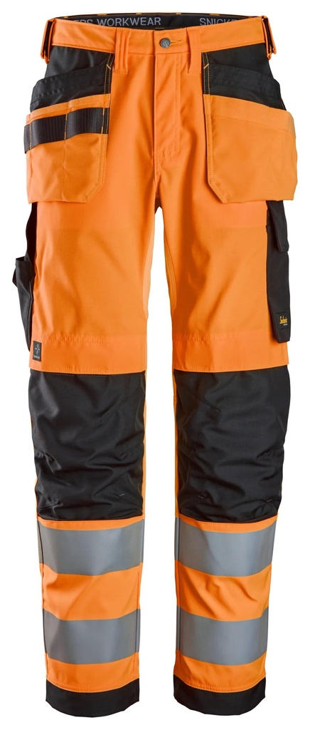[62385504044] Snickers 6238 – Pantalon haute visibilité poches fourre-tout, Classe 2 (5504, 44)