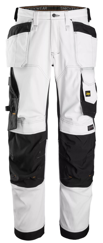 Snickers 6251 – AllroundWork, Pantalon en tissu extensible avec poches holster, coupe large