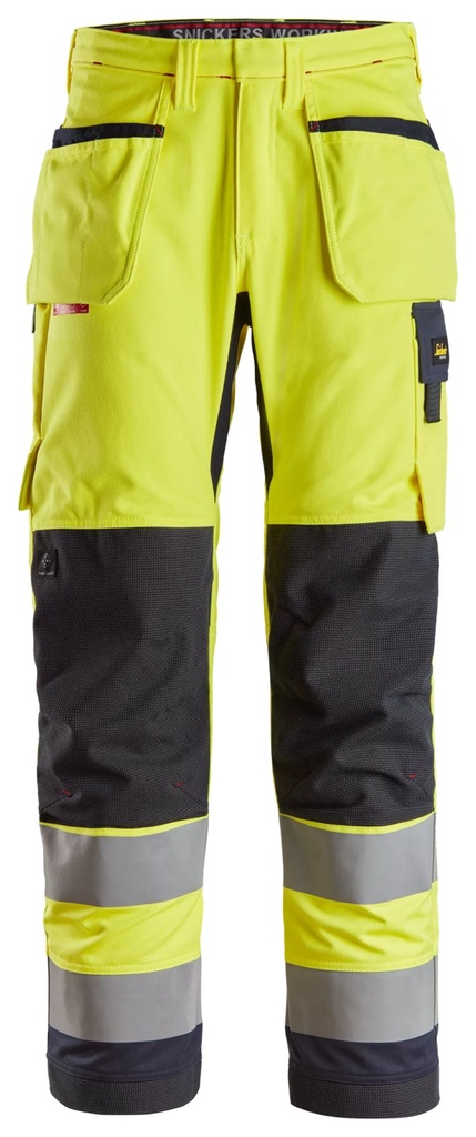 [62606695042] Snickers 6260 – ProtecWork, Pantalon de travail avec poches holster, haute visibilité, Classe 2 (42)