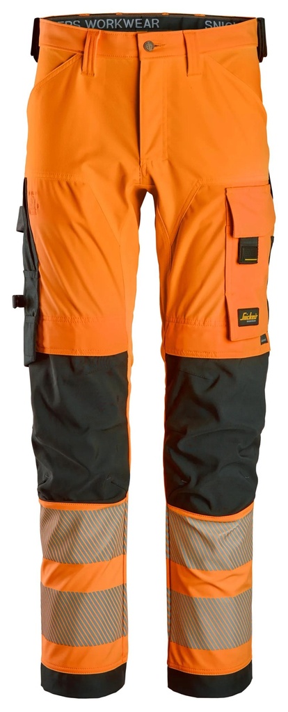 [63365504044] Snickers 6336 – Pantalon haute visibilité extensible 4 directions, Classe 2 (5504, 44)