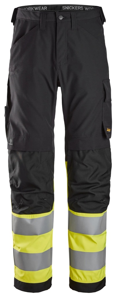 Snickers 6339 – Pantalon haute visibilité, Classe 1