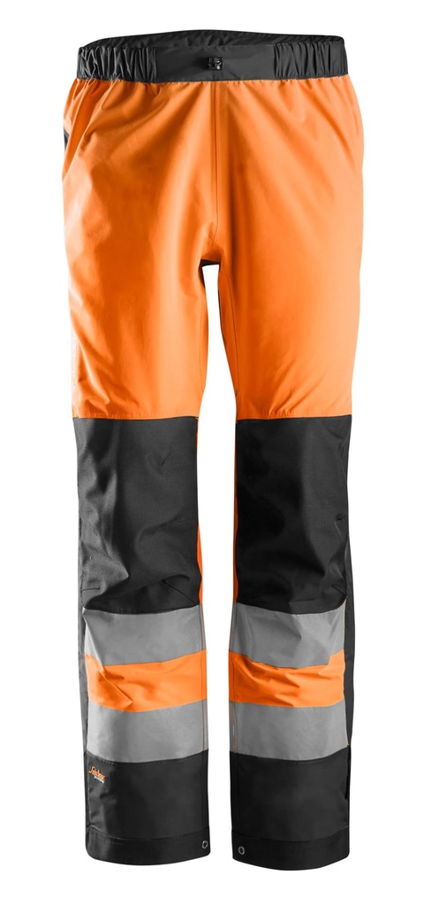 [65305504003] Snickers 6530 – AllroundWork, Pantalon Shell imperméable, haute visibilité, Classe 2 (5504, XS)