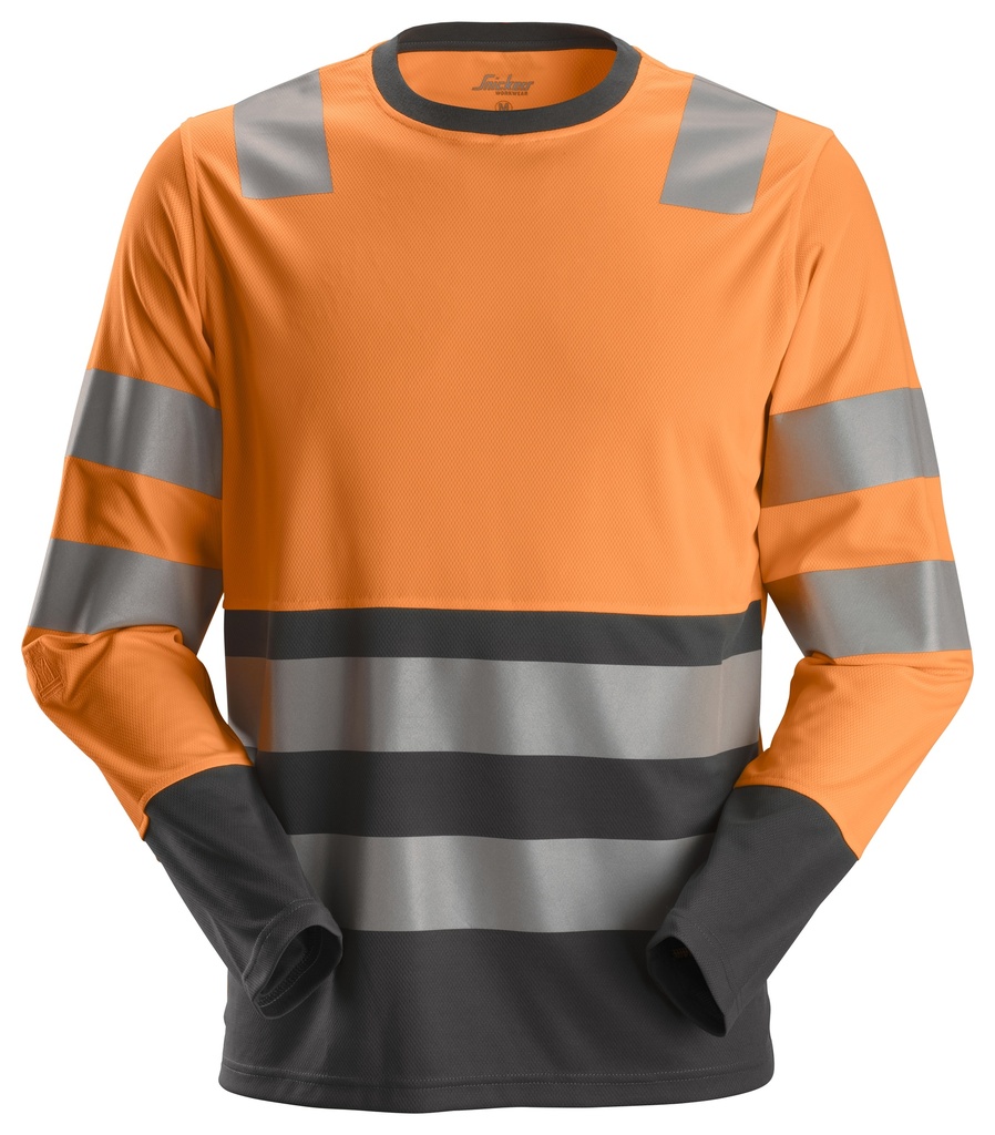Snickers 2433- AW, T-SHIRT HV ML CL2