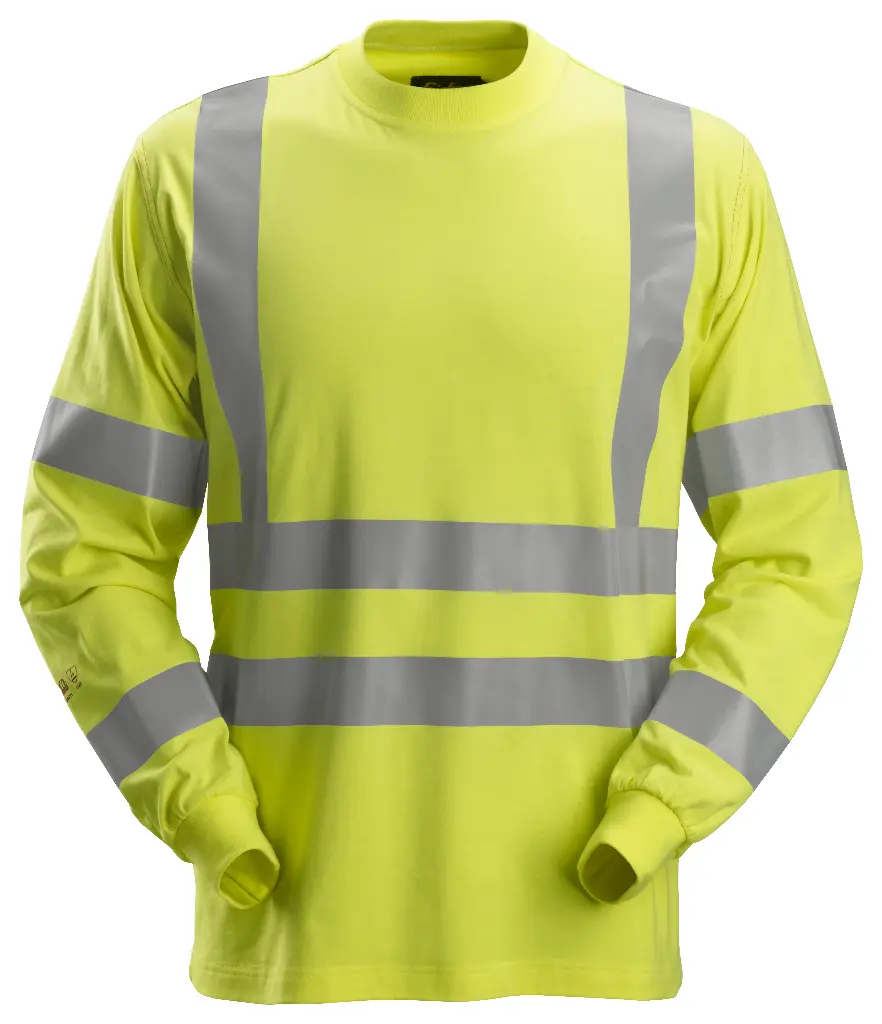 Snickers ProtecWork-  T-shirt à manches longues-  haute- visibilité-  Classe 3