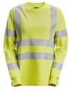 Snickers 2476 – T-shirt à manches longues pour femme, haute-visibilité, Classe 3/2